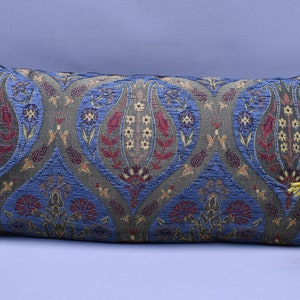 boho decor blue pillow lumbar pillow bohemian pillow home decor pillow cover 10 x 20 inch soft pillow cover bedding pillow cover YLMX - J2