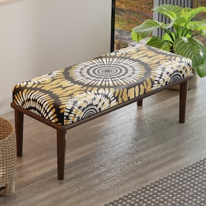Ottoman bench, Handmade bench, Bedroom bench, Decorative bench, Saloon bench, Turkish bench, Tribal bench, Livingroom bench, Boho decor,