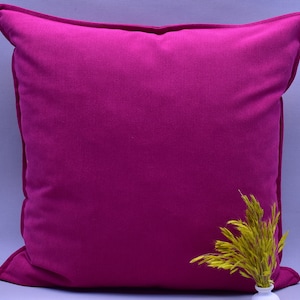 hot pink color 20 inch x 20 inch decorative boho pillow cover home decor turkish pillow bohemian pillow cover reversible pillow KPMX-L3