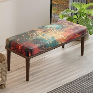 Ottoman bench, Saloon bench, Decorative bench, Oriental bench, Tribal bench, Bedroom bench, Handmade bench, Turkish bench, Livingroom bench,
