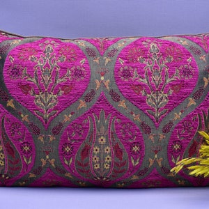 wunderschöner pinkfarbener Boho Kissenbezug dekorativer Lendenkissenbezug 12 x 20 Zoll weicher Kissenbezug Bettwäsche Dekokissen Designerkissen