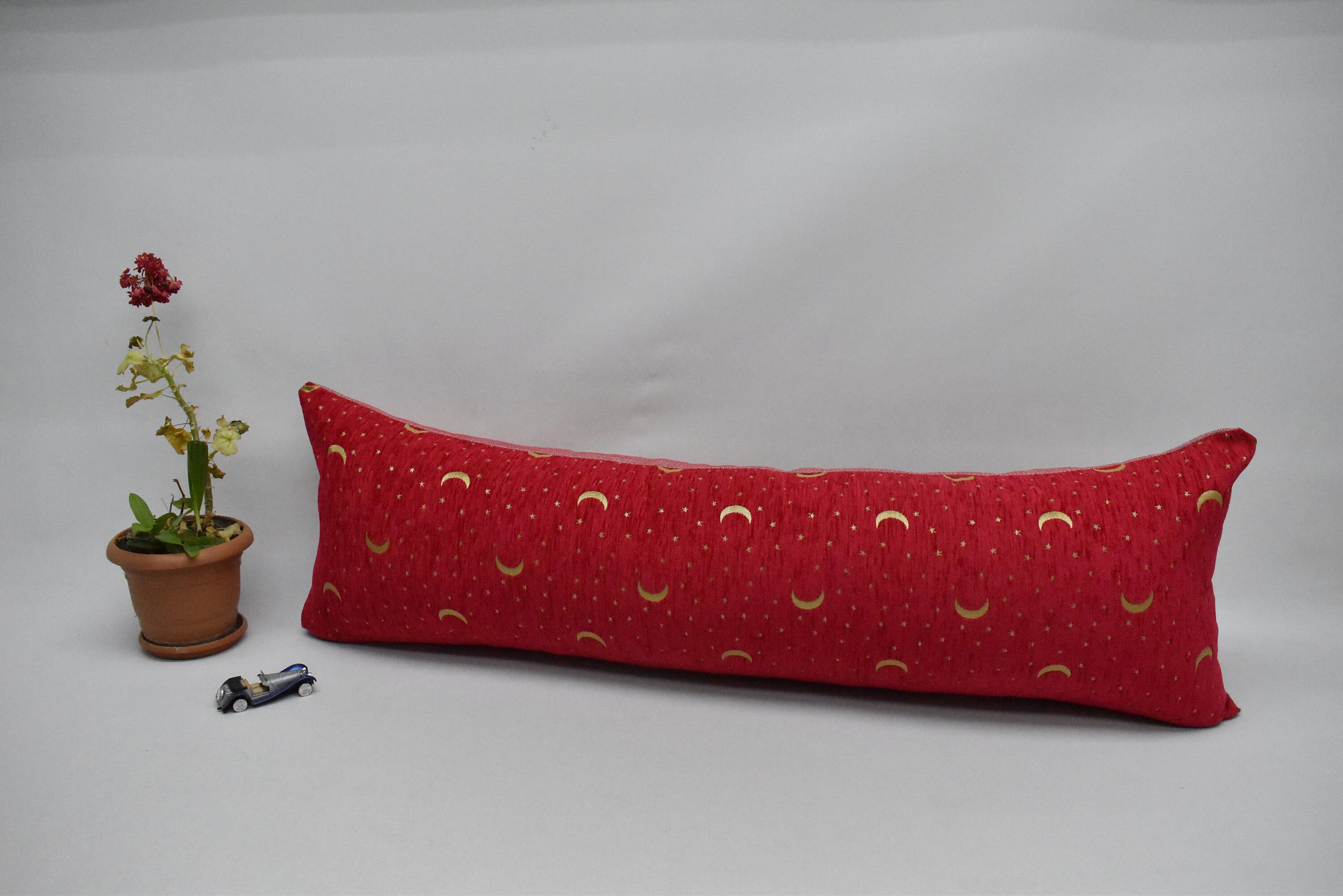 16 X 48 Inch Fuschia Pink Color Lumbar Pillow Cover Moon and Etsy