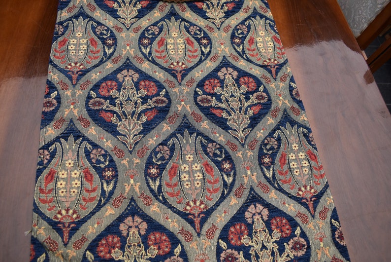 Ottoman Tulip Pattern Chenille Fabric Upholstery Fabric per Etsy