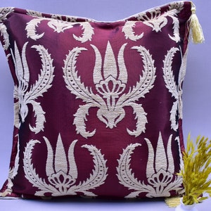 lovely burgundy color designer pillow cover decorative bedding pillow 17 x 17 inch throw pillow cover home decor pillow cover luxury pillows