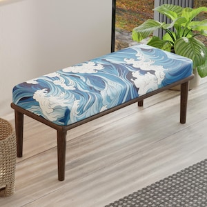 Ottoman bench, Floor bench, Bedroom bench, Handmade bench, Oriental bench, Decorative bench, Tribal bench, Aztec bench, Livingroom bench,