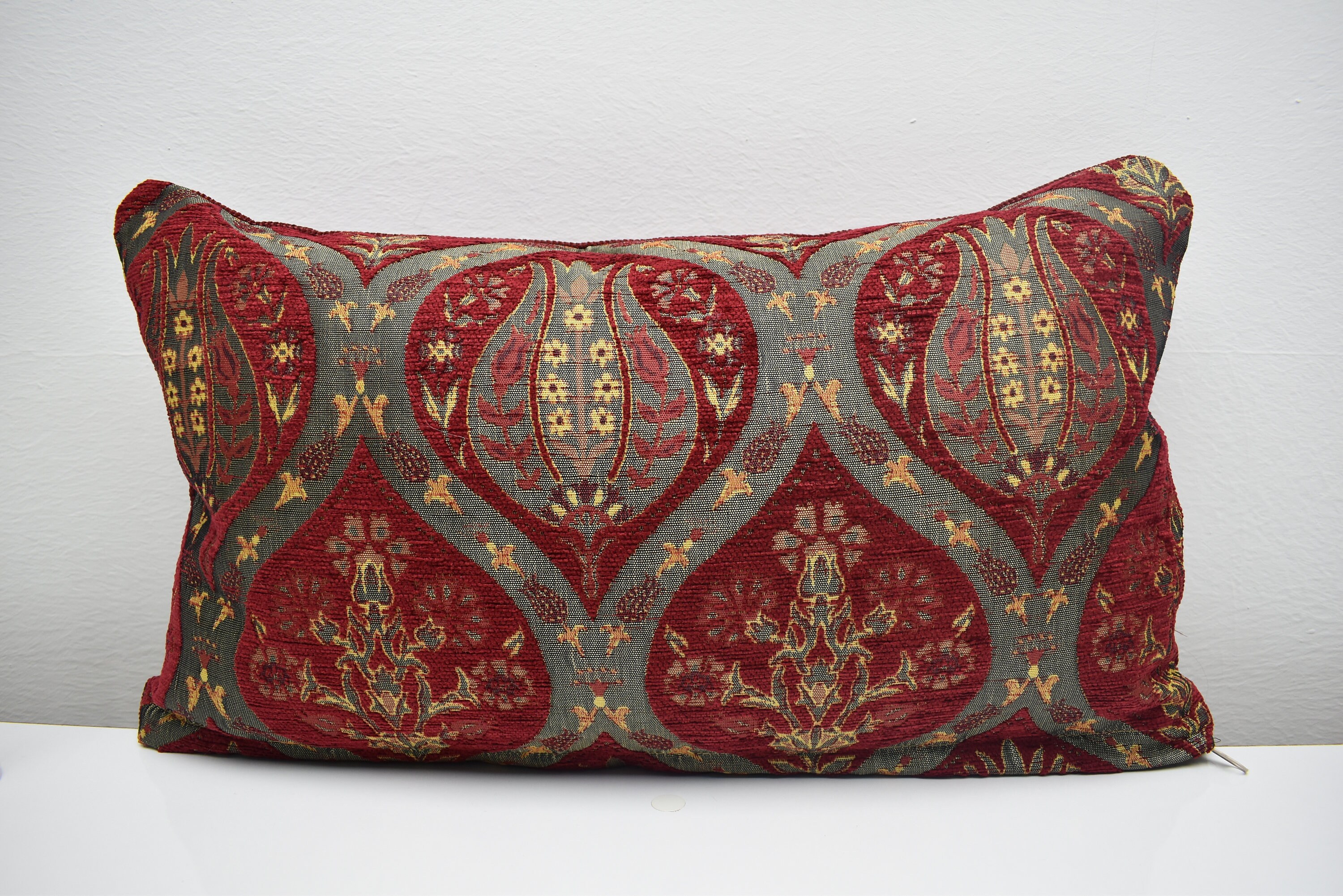 12 x 20 inch red color pillow cover home decor lumbar pillow Etsy