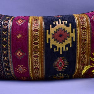 black red color pillow cover lumbar pillow cover rustic pillow cover 12 x 20 inch boho decor pillow cover decorative bedding pillow cover