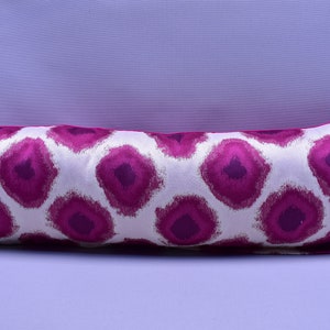 ethnic pattern 12 x 36 inch lumbar pillow cover soft jacquard fabric pillow cover boho decor pillow cover bohemian decor pink pillow cover