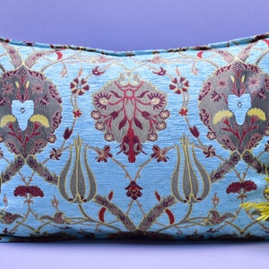 pastel blue color 16 inch x 24 inch bedding decor pillow cover boho pillow cover home decor pillow cover bohemian throw pillows