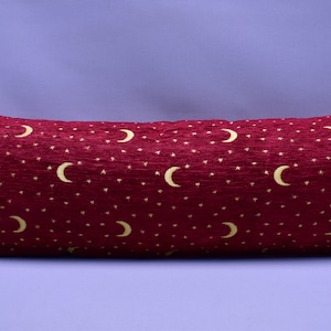 moon and star design pillow cover 12 x 36 inch boho lumbar pillow cover decorative sofa pillow soft chenille fabric pillow cover body pillow