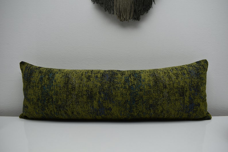 Pistachio Green Color Soft Fabric Lumbar Pillow Cover Boho Etsy