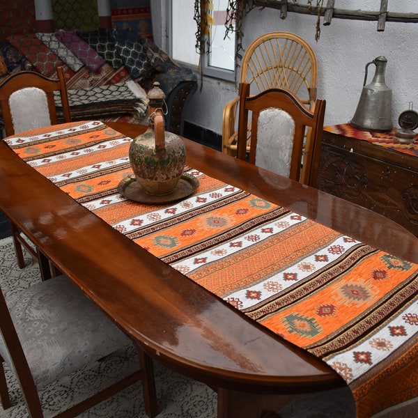Orange Table Runner Etsy
