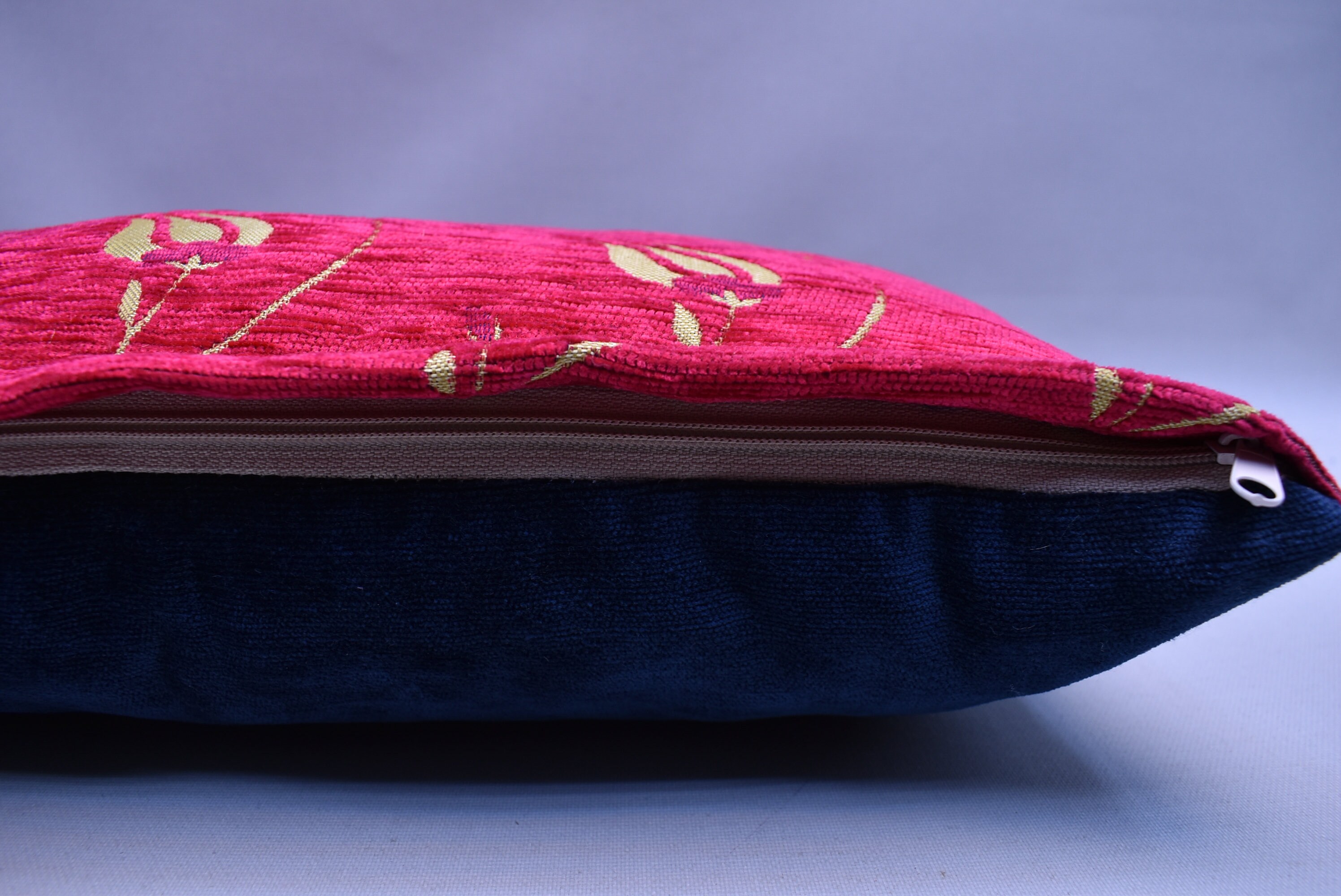 Fuschia Pink Color Lumbar Pillow Cover Bohemian Pillow Home Etsy