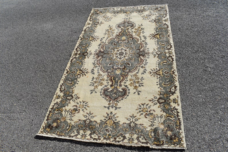 oushak rug # bedroom rug # turkish rug FREE SHIPPING 3.9 ft x 7.1 ft oriental rug # boho decor rug # oushak rug # handmade rug # AC 1682