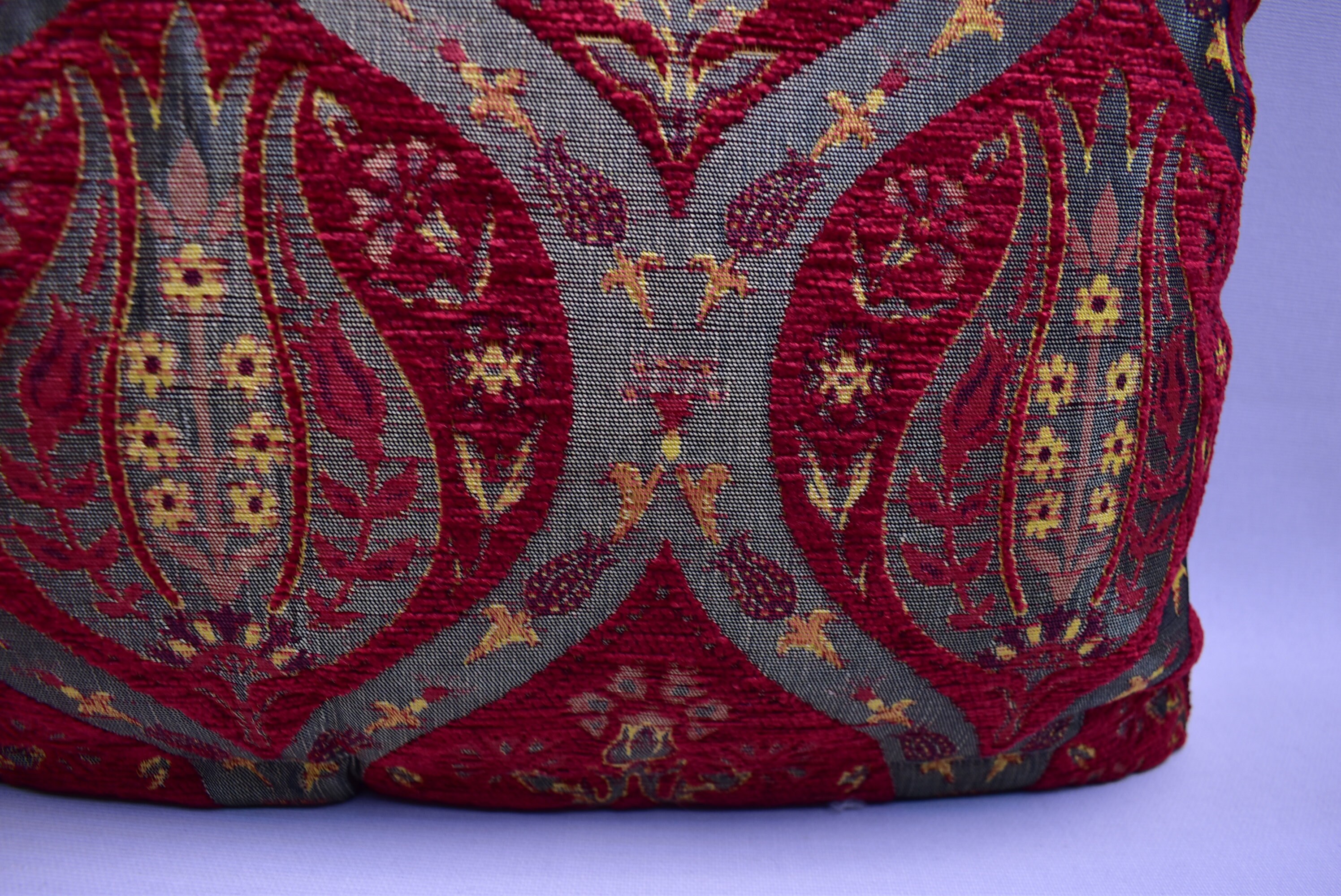 12 X 20 Inch Red Color Pillow Cover Home Decor Lumbar Pillow Etsy