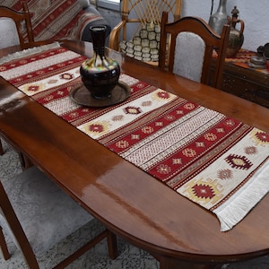 turkish kilim design decorative table runner 17 inch x 55 inch tribal kilim design table runner boho textile table runner designer runner