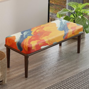Ottoman bench, Saloon bench, Decorative bench, Oriental bench, Tribal bench, Bedroom bench, Handmade bench, Turkish bench, Livingroom bench,