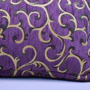 Purple and Gold Colors Floral Lumbar Pillow Cover Bohemian - Etsy