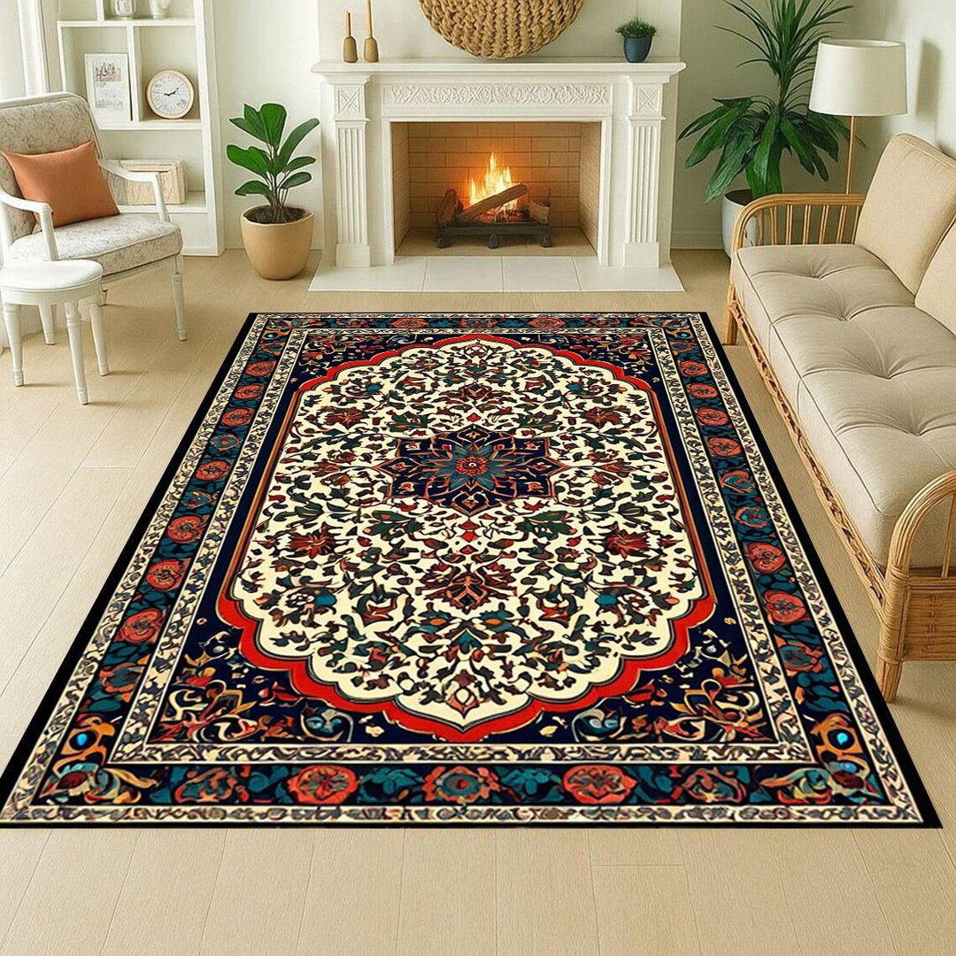 Devora Digital Rug Easy Clean Digital Rug, Living Room Digital Rug, Bedroom Digital Rug ...