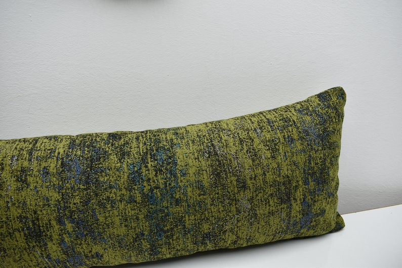 Pistachio Green Color Soft Fabric Lumbar Pillow Cover Boho Etsy