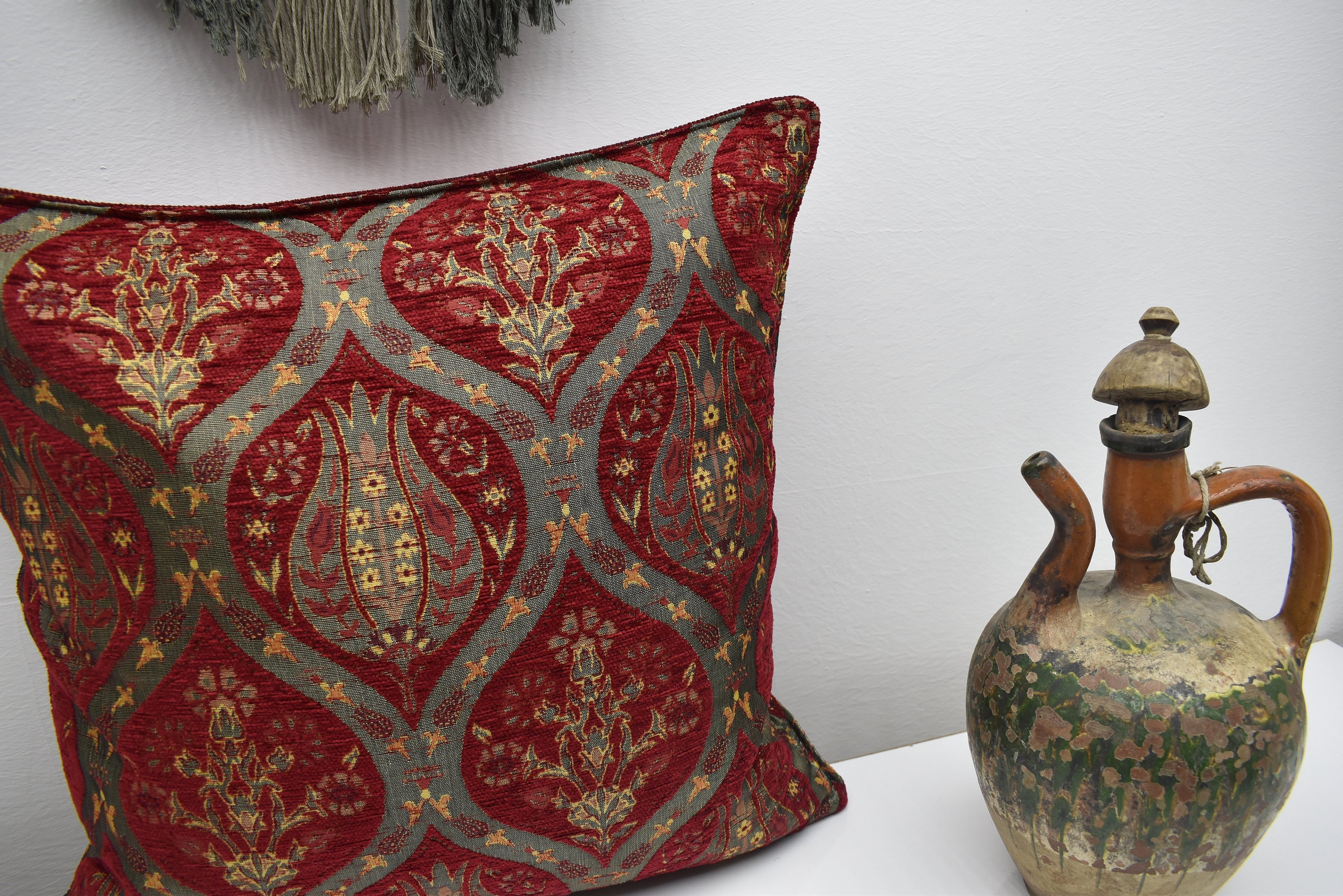 Boho decor pillow cover 20 inch x 20 inch decorative throw Etsy