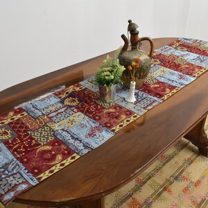 home decor table runner decorative chenille fabric table runner 16 inch x 82 inch boho textile washable table runner designer table runner