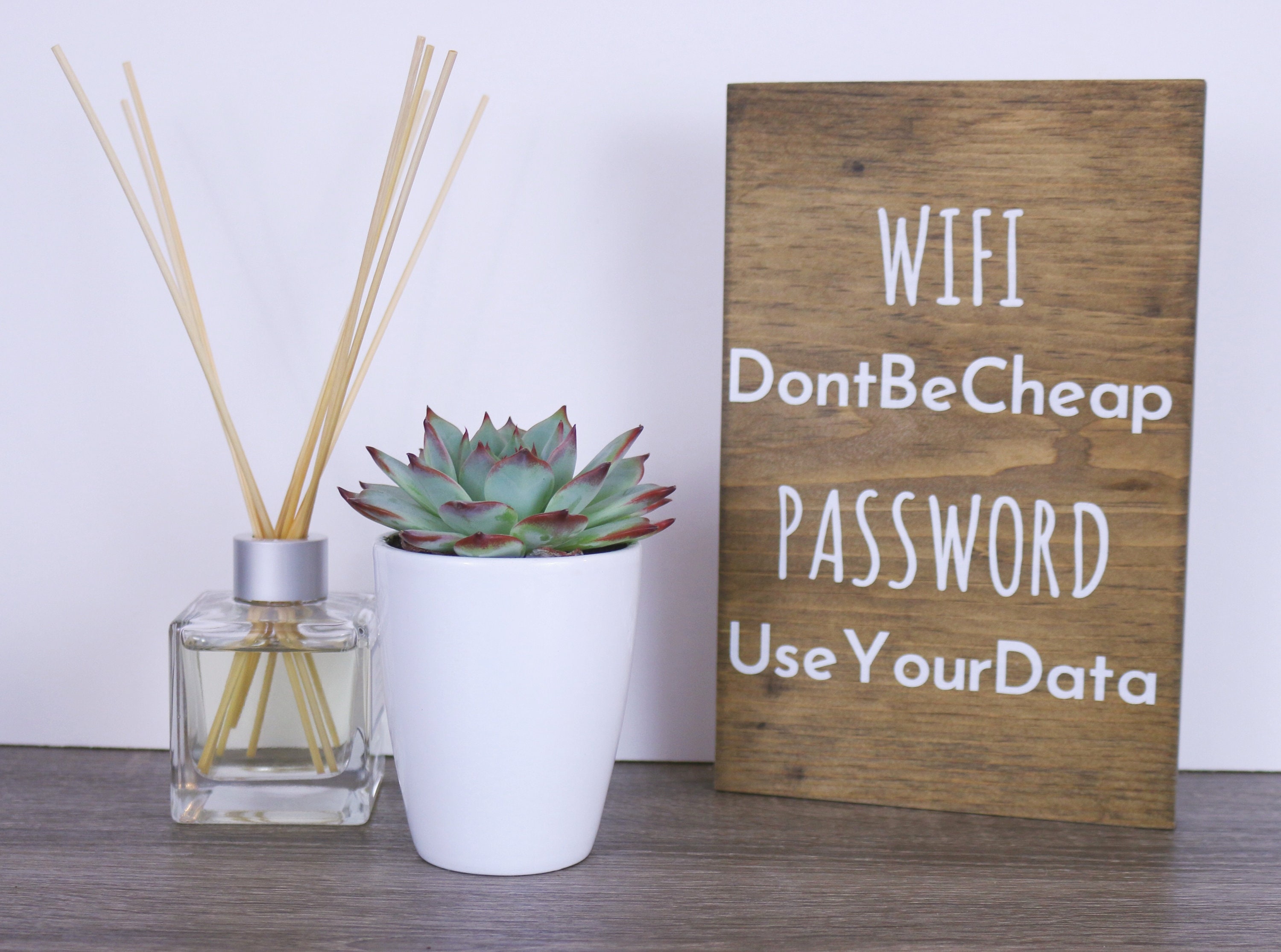 Wifi Sign Custom Wifi Sign Wood Wifi Sign New Homeowner Etsy