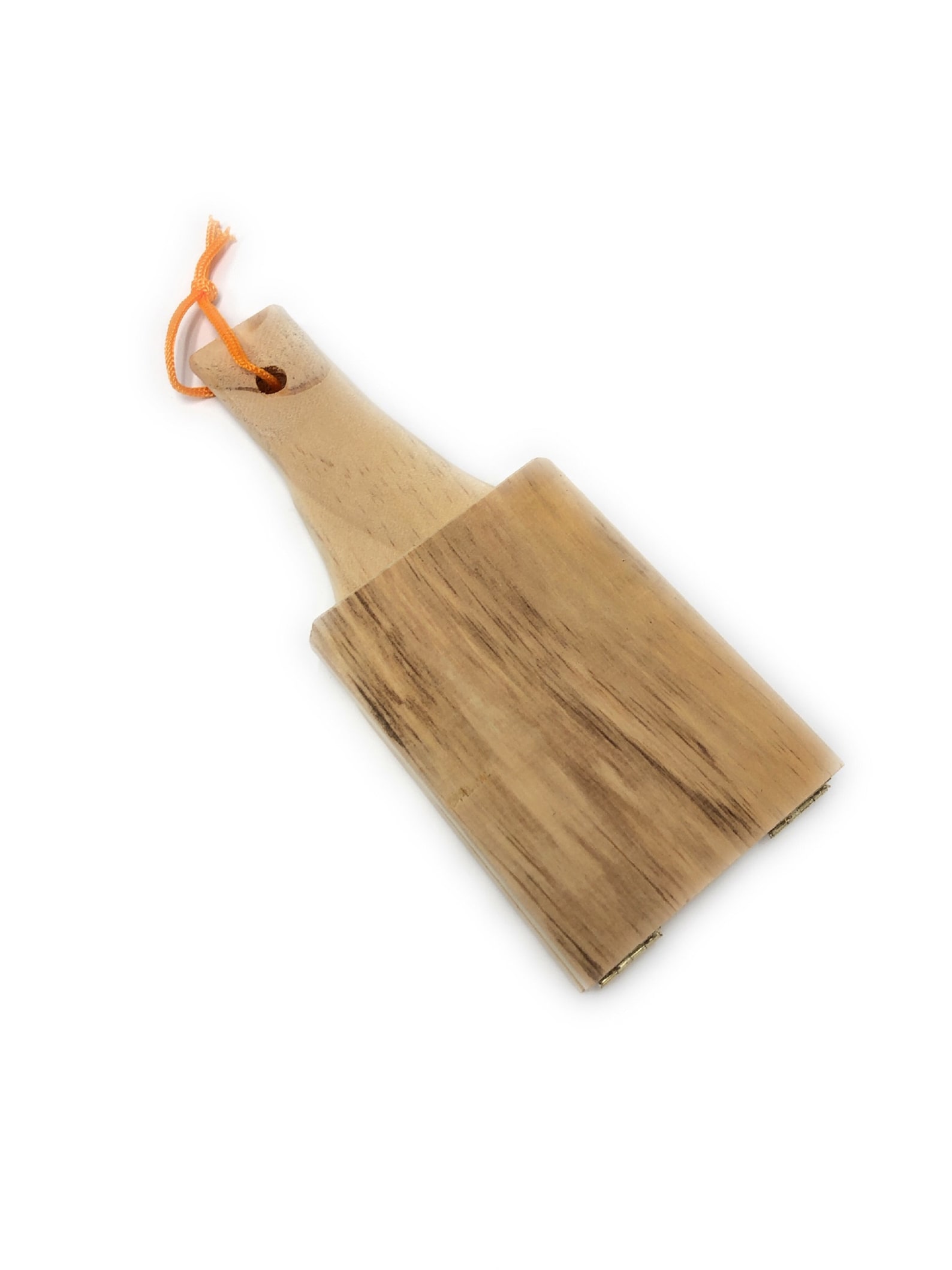 Loisa Bamboo Tostonera (Plantain Press) With Non-Slip Silicone Base - Orange, Latin Kitchen Tool