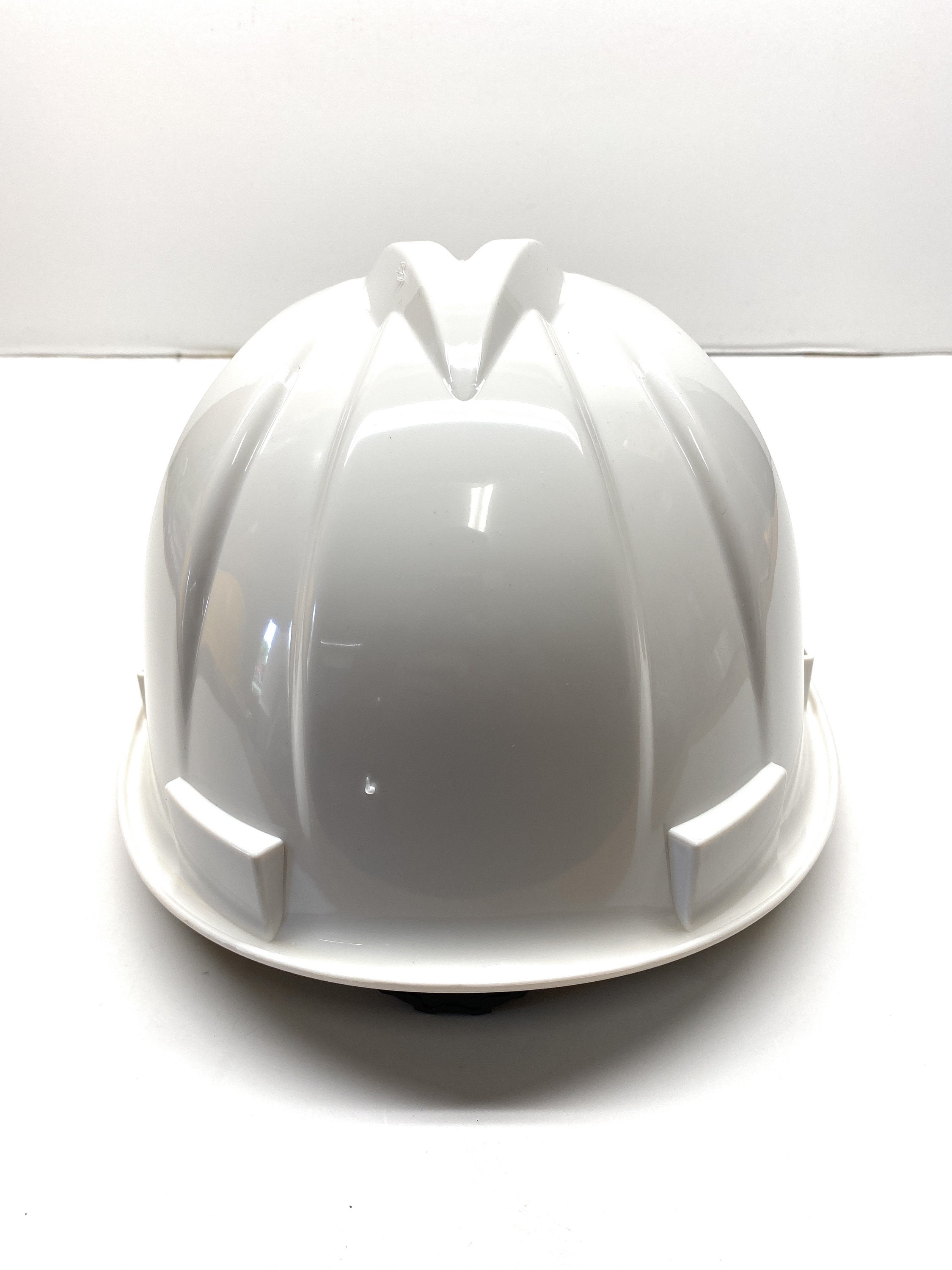 White Full Brim Hard Hat Construction Type Safety Adjustable Etsy