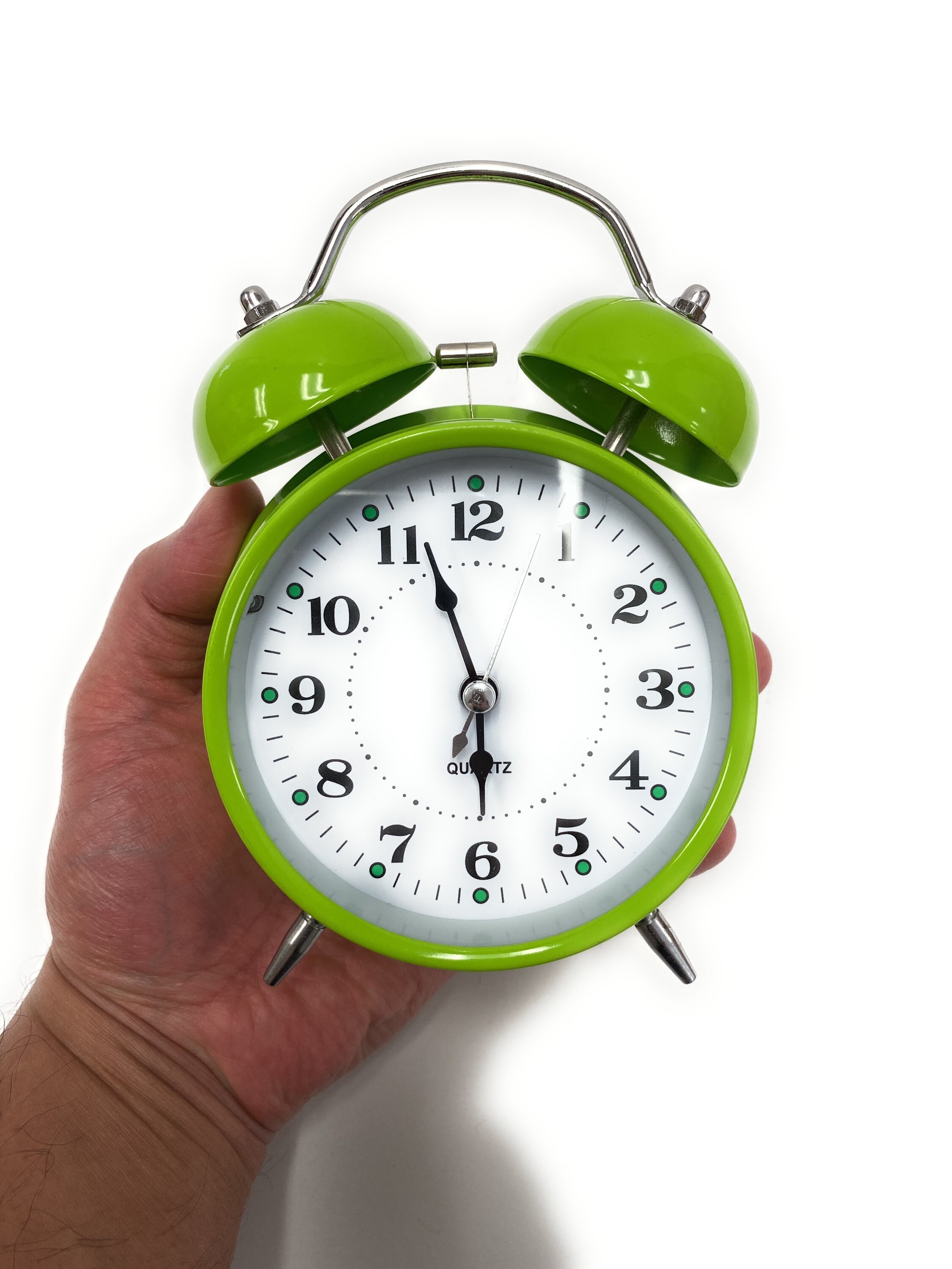 Quartz Classic Metal Loud Analog Alarm Clock 5 Twin Bell AA Etsy