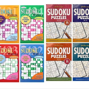 100 Large Print Hard 6x6 Sudoku Puzzles for Adults: Only One Puzzle Per  Page! (Pocket 6