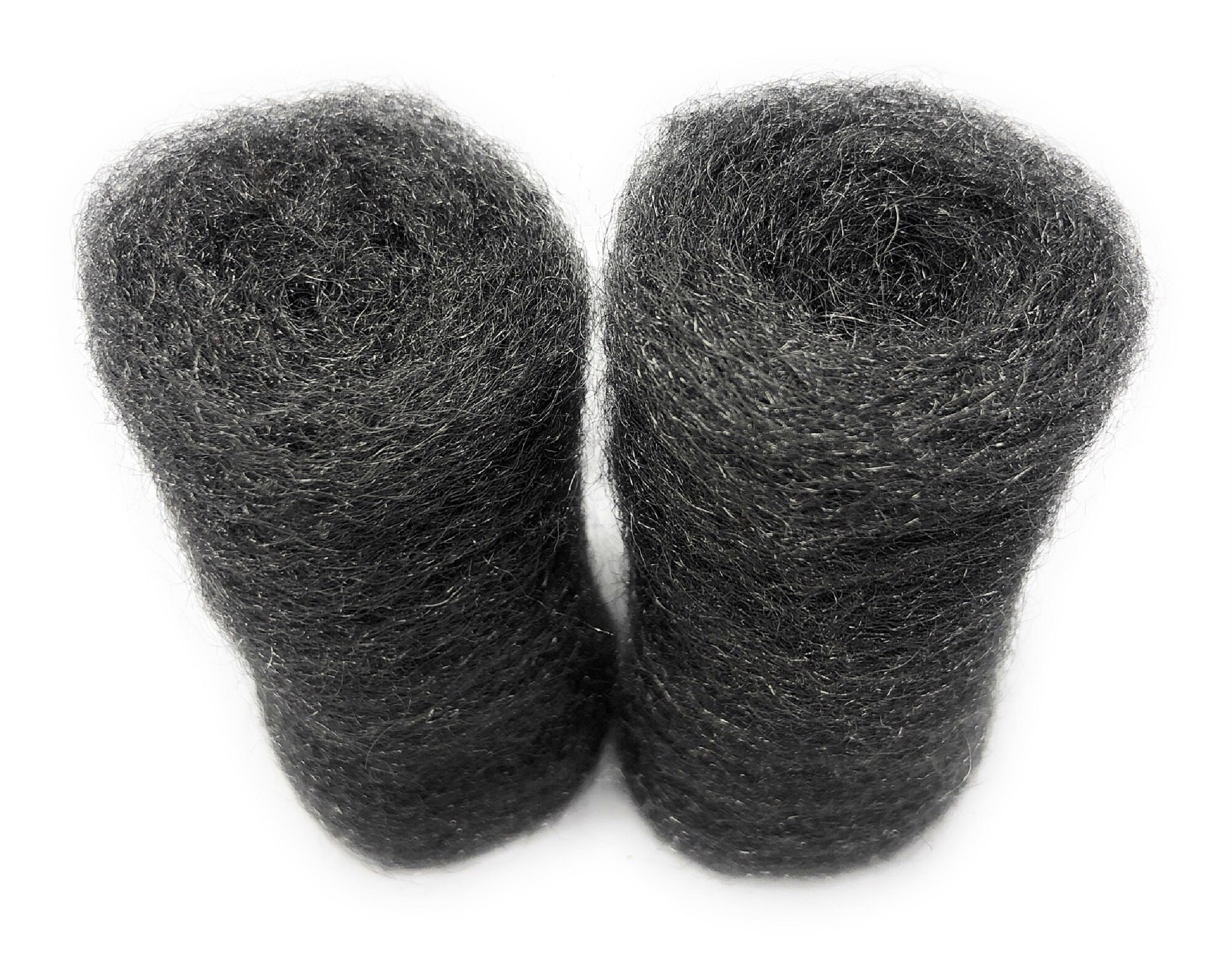 2pc Steel Wools Pads Large and Small Extra Fine 000 Professional Metal