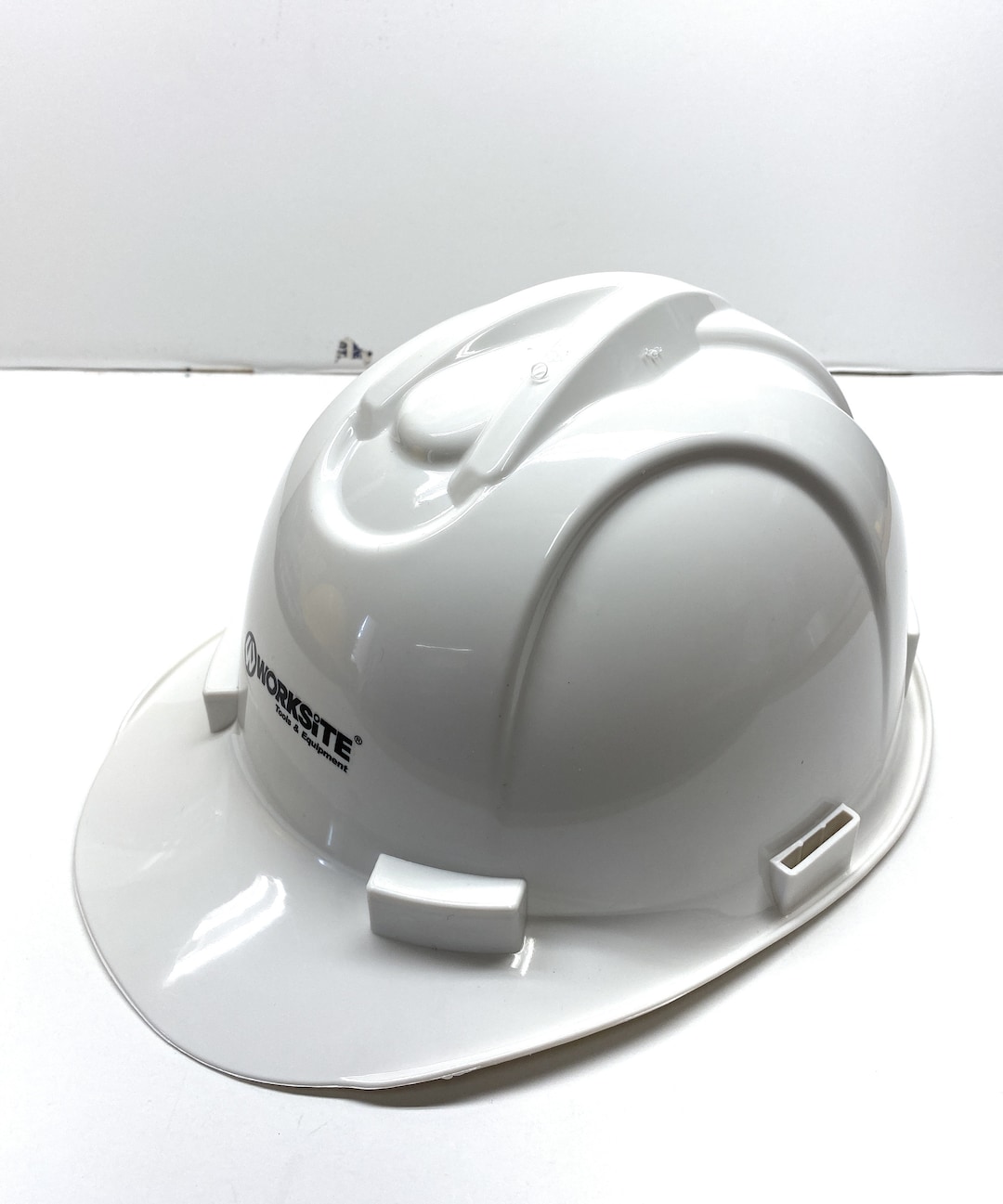 White Full Brim Hard Hat Construction Type Safety Adjustable Etsy