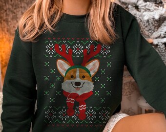 corgi holiday sweater
