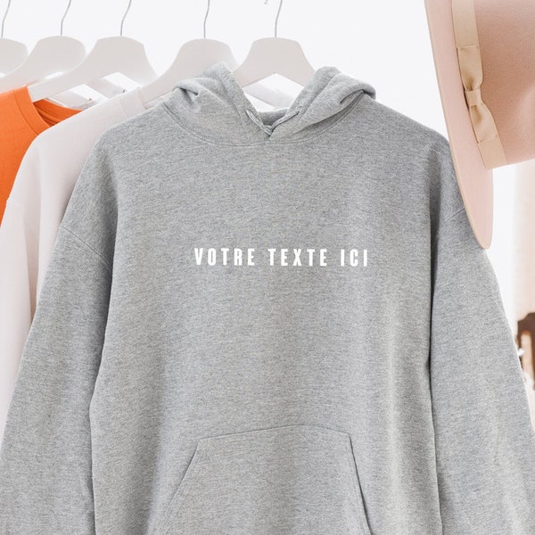 Personalisierter Kapuzenpullover - Text - Personalisierter Pullover - Valentinstagsgeschenk - Geschenkidee für Paare - Valentinstags-Hoodie