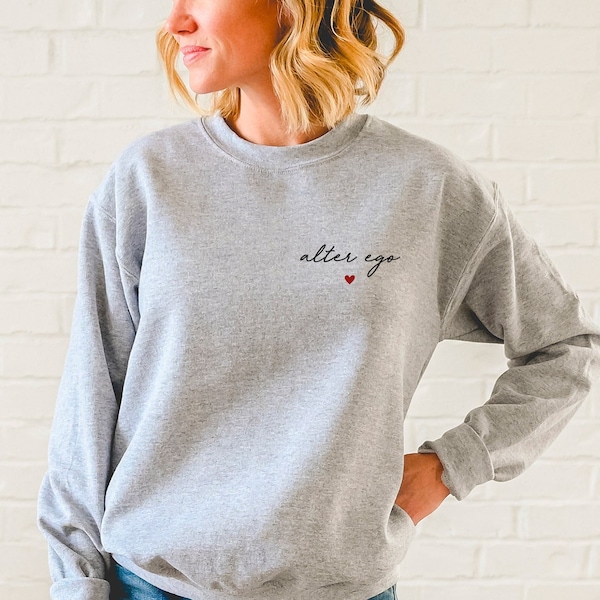 Pull personnalisé - Texte à personnaliser avec cœur | Idée cadeau maman - Sweat personnalisé - Fête des mères - Cadeau de jour des mères