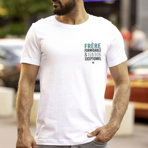 T-shirt brother - brother and uncle | Uncle pregnancy ad - Uncle T-shirt - Super tonton men's T-shirt - Personalized t-shirt