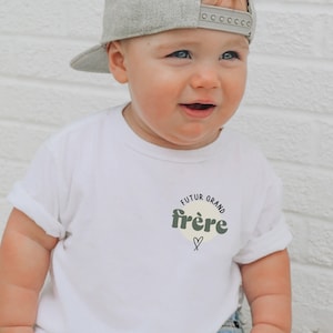 Children&#39;s T-shirt - Future big brother - Big brother T-shirt - Future birth announcement T-shirt - Pregnancy announcement - Soon to be big brother