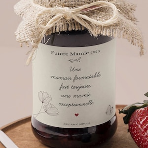 Personalized jam label - Baby - Pregnancy announcement - Pregnancy surprise - original pregnancy announcement - Announce your pregnancy