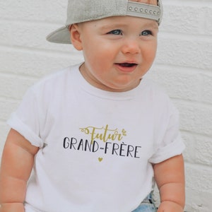 Children&#39;s t-shirt - Future big brother - Pregnancy announcement - Super big brother t-shirt - Soon to be big brother - Boy&#39;s t-shirt - Older brother