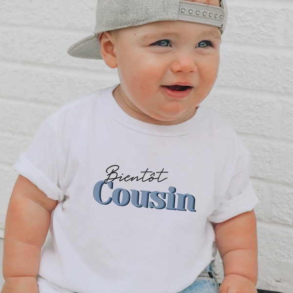 T-shirt enfant - Futur cousin - Annonce grossesse - Tee shirt cousin - Bientôt cousin - T shirt garçon - cousin