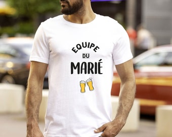 T-shirt EVG - Futur marié | Equipe du marié - Enterrement de vie de garçon  - Tee shirt cadeau EVJG - Garçon d'honneur - Team du marié - EVG