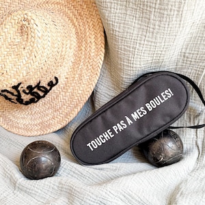 Sacoche de pétanque à personnaliser - Idée cadeau noël | Cadeau noël homme - Cadeau pour lui - Trousse de pétanque personnalisé pour noël
