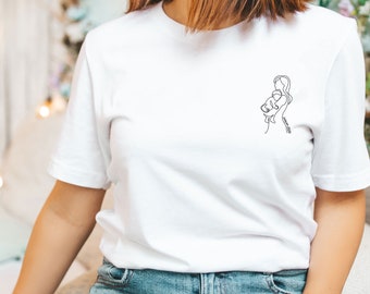 personalisiertes T-Shirt - Mama und Baby | Muttertag - Mama Geschenk - Muttertag Geschenk - Mama Hemd - Damen T-Shirt - Super Mama