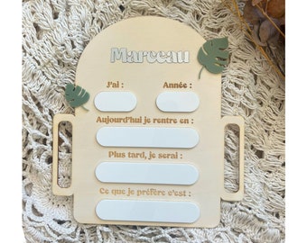 Personalized back to school sign / leaves / back to school / back to school / personalized back to school gift