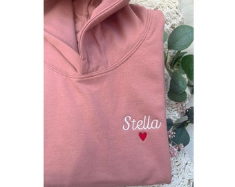 Personalized hand embroidered sweater - Children's sweatshirt - Children's sweatshirt - Customizable children's sweater