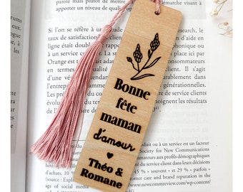 Personalized Wooden Bookmark Mom Personalized Gift Idea Etsy