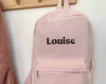 Personalized pink backpack - Customizable backpack - Personalized kindergarten bag - Nursery bag - Personalized nursery backpack