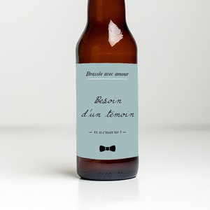 Etichetta bottiglia personalizzata - Hai bisogno di un testimone - E se fossi tu? - Etichetta per bottiglia di birra - Testimone futuro