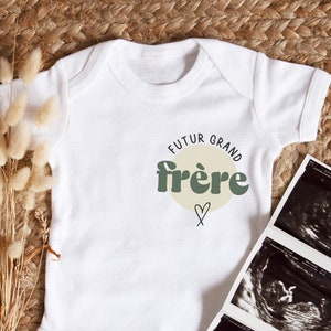 baby bodysuit for big brother - Future big brother - Baby bodysuit for pregnancy announcement - Pregnancy announcement with the future big brother
